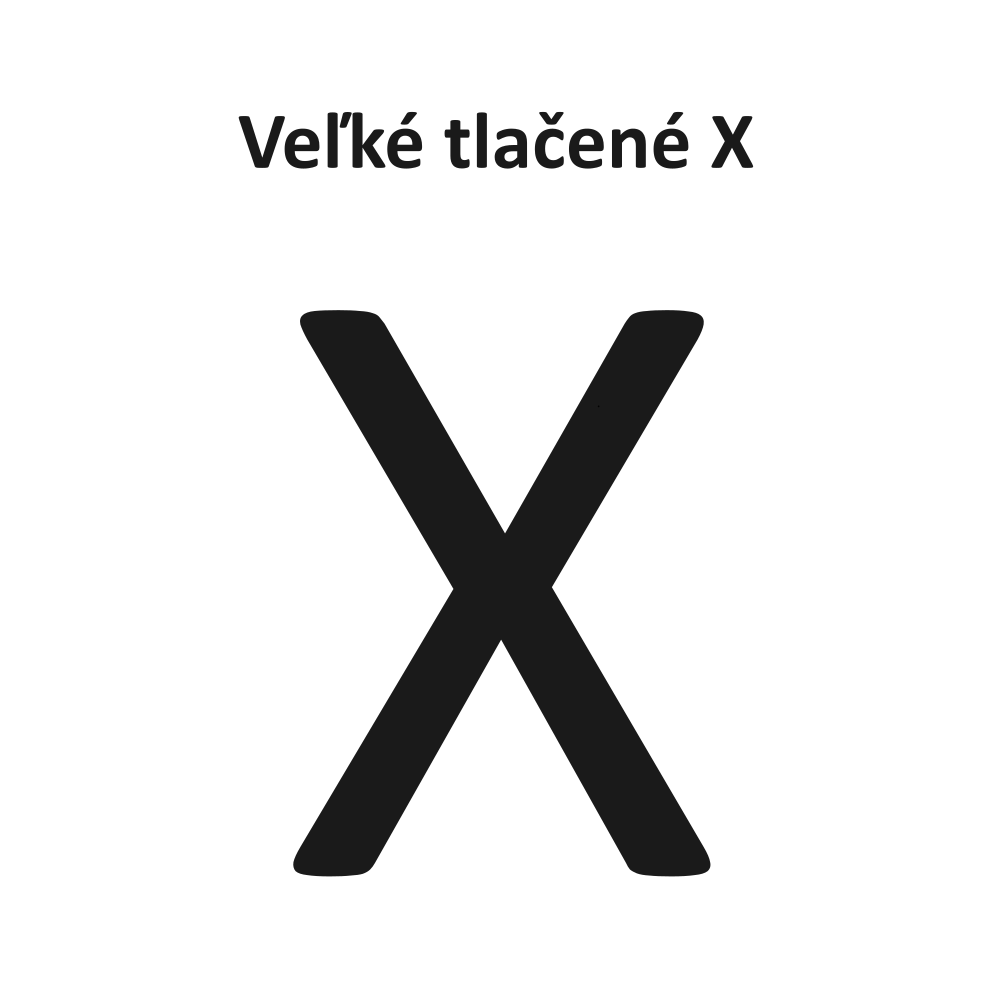 Veľké tlačené X