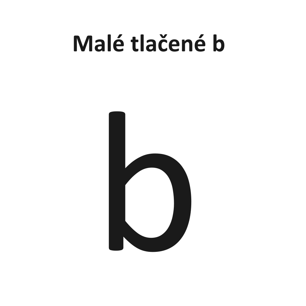 Malé tlačené b