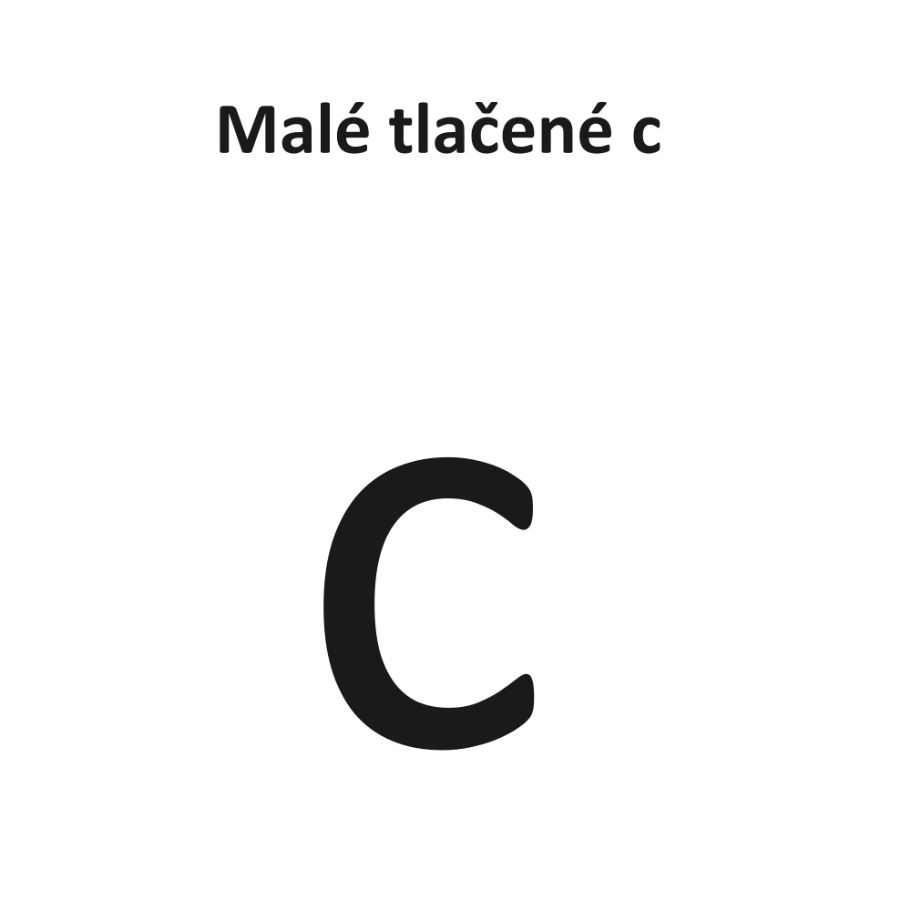 Malé tlačené c