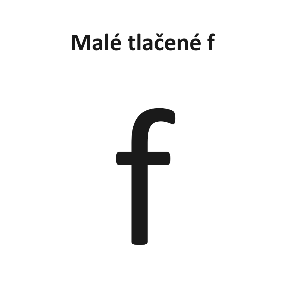 Malé tlačené f