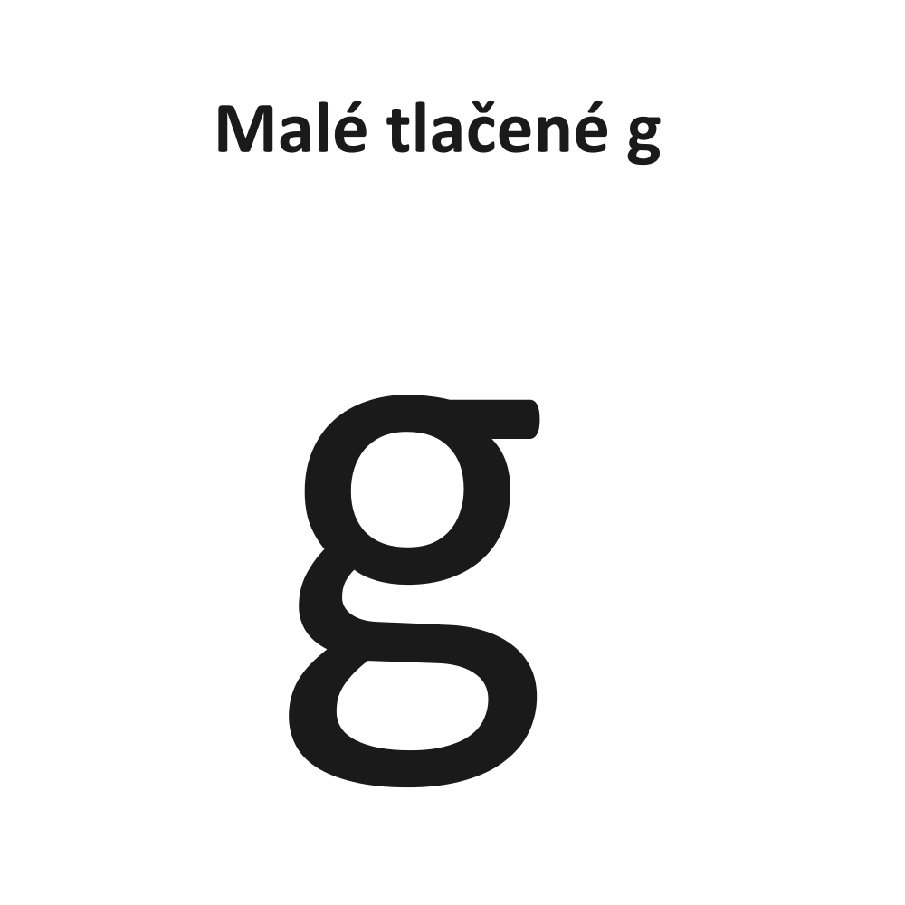 Malé tlačené g
