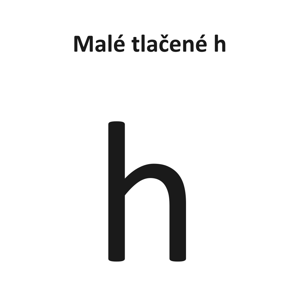Malé tlačené h