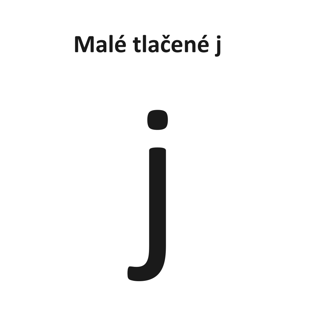Malé tlačené j