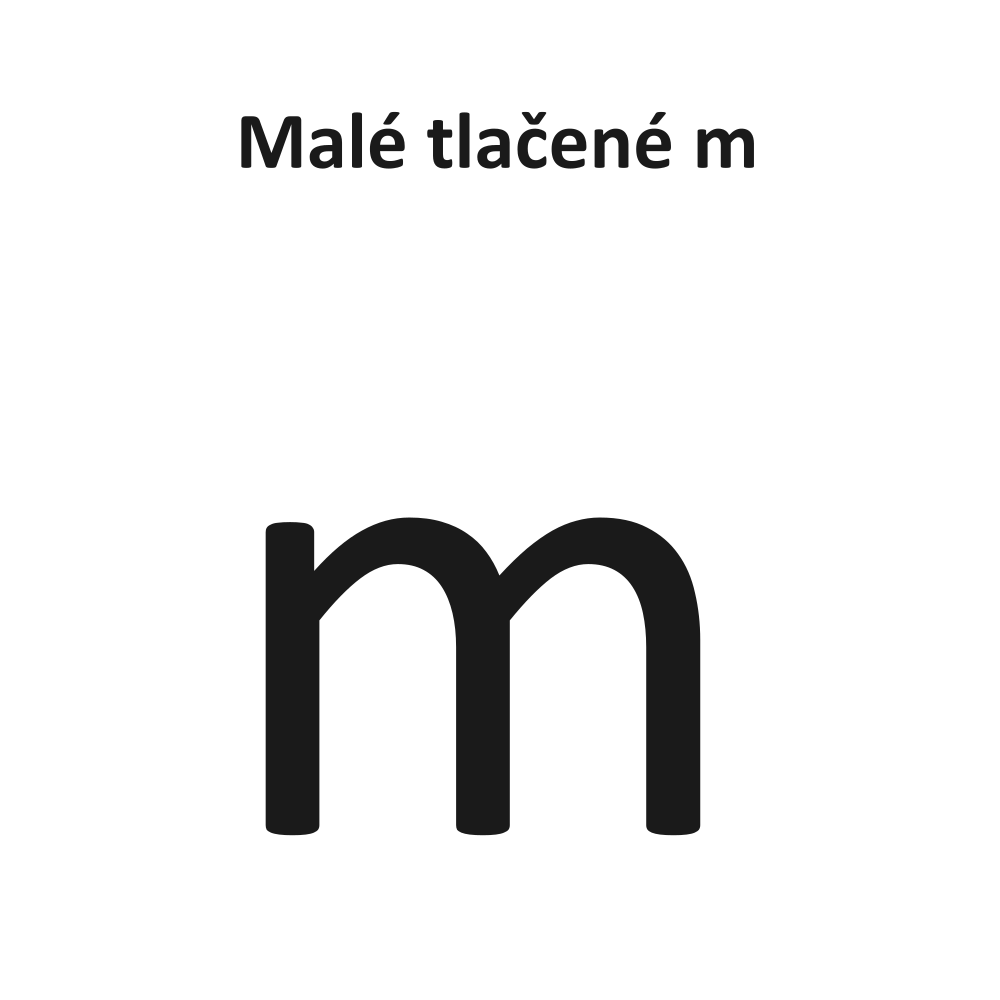 Malé tlačené m