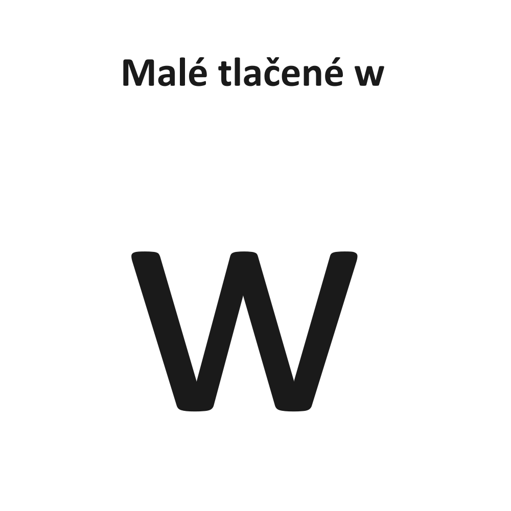 Malé tlačené w